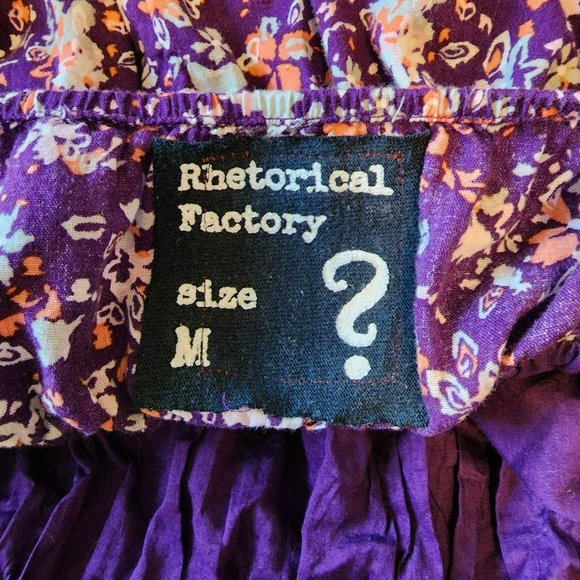 Rhetorical Factory Floral Purple Dress Size Medium - Picture 2 of 10
